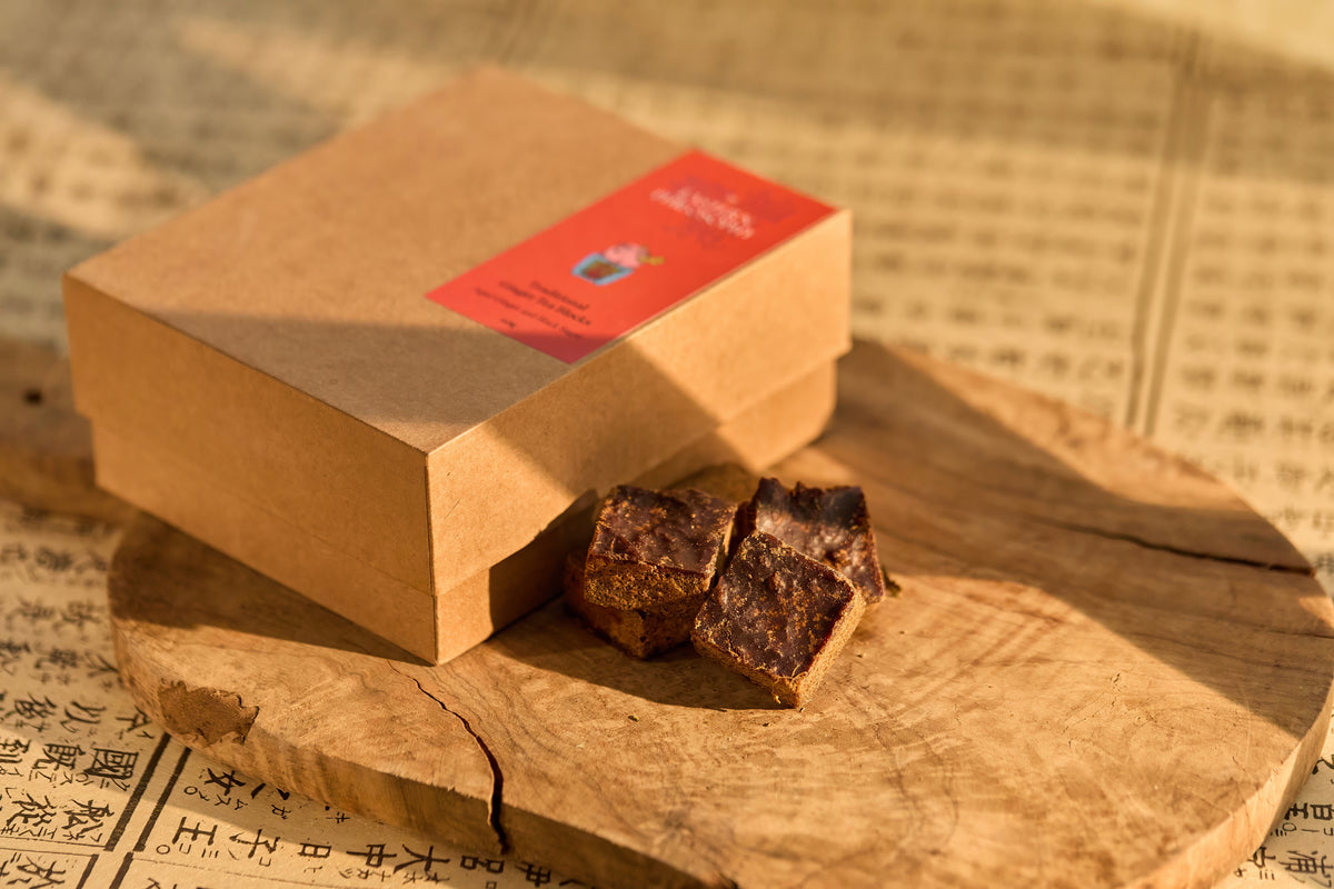 Ginger Tea Blocks: Aged Ginger and Black Sugar + Jujube Option (218g ...