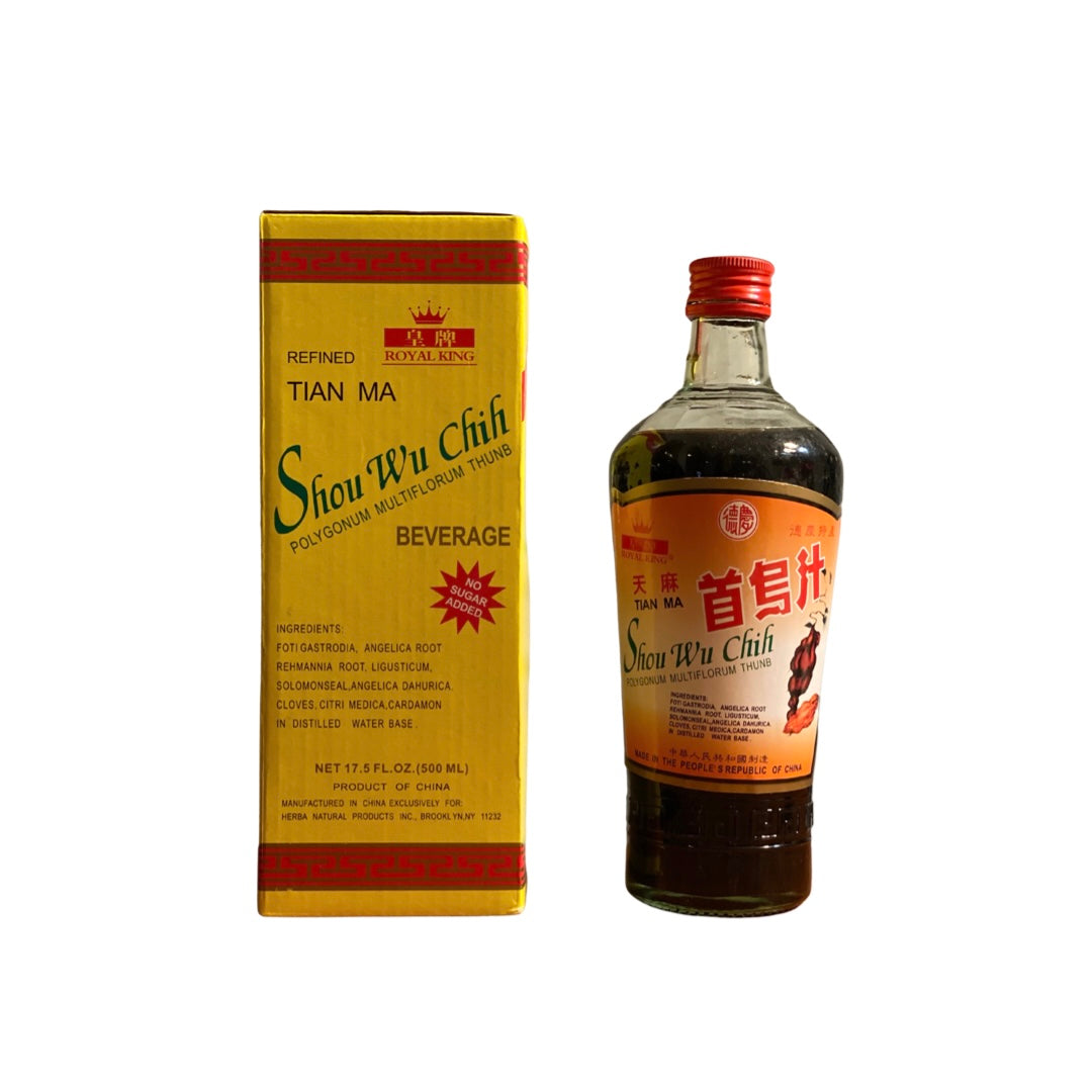 Ｚhihiao wu Shou Wu Chih Juice - 17.5 oz (Hair Growth & Anti-aging) He
